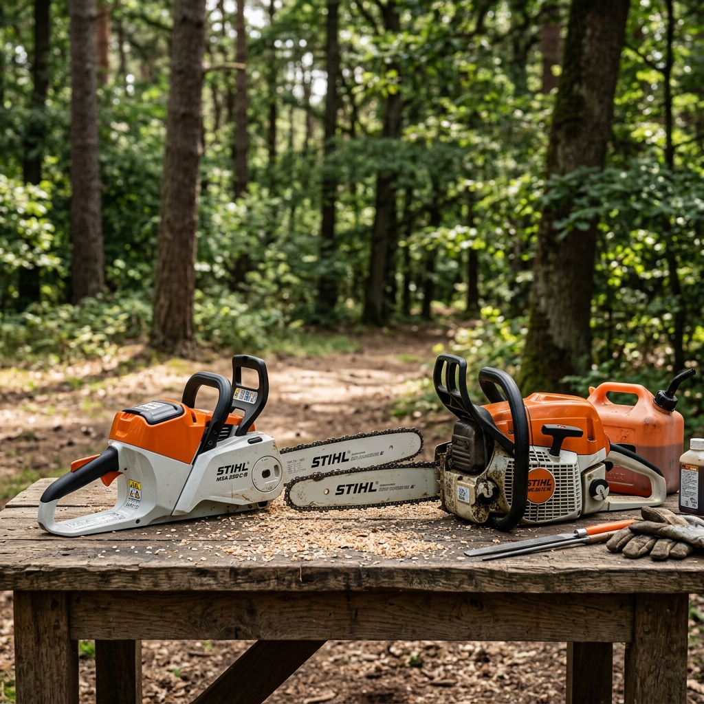STIHL gasolina vs batería